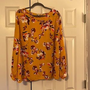 Talbots Plus Print Blouse